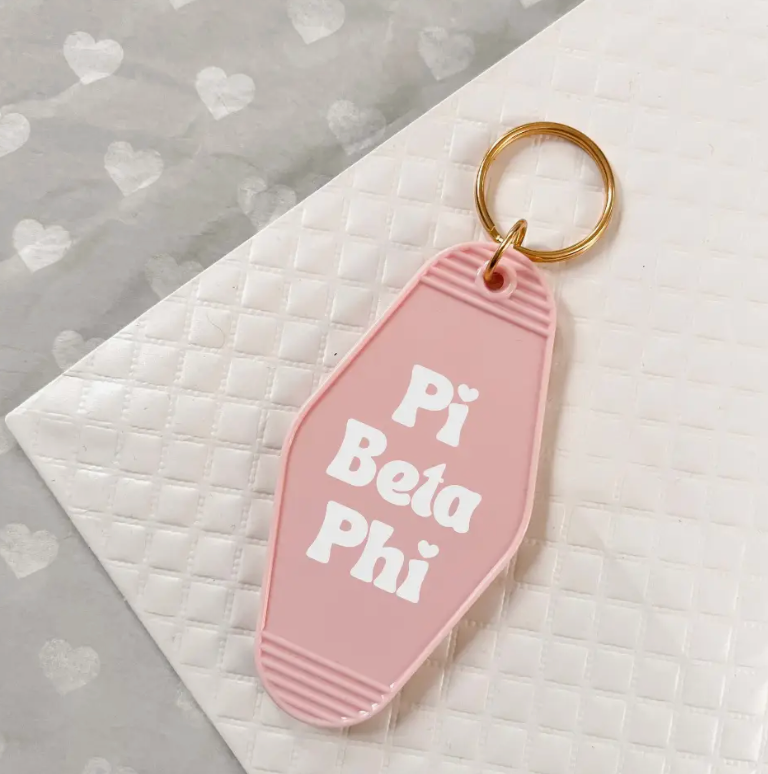 Sorority Keychain - Soft Pink