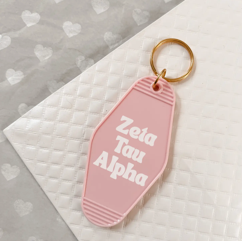 Sorority Keychain - Soft Pink
