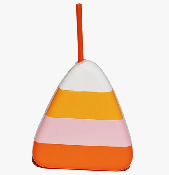 Candy Corn Sipper w/ Straw