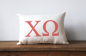 Sorority Large Letters Pillow - Chi Omega