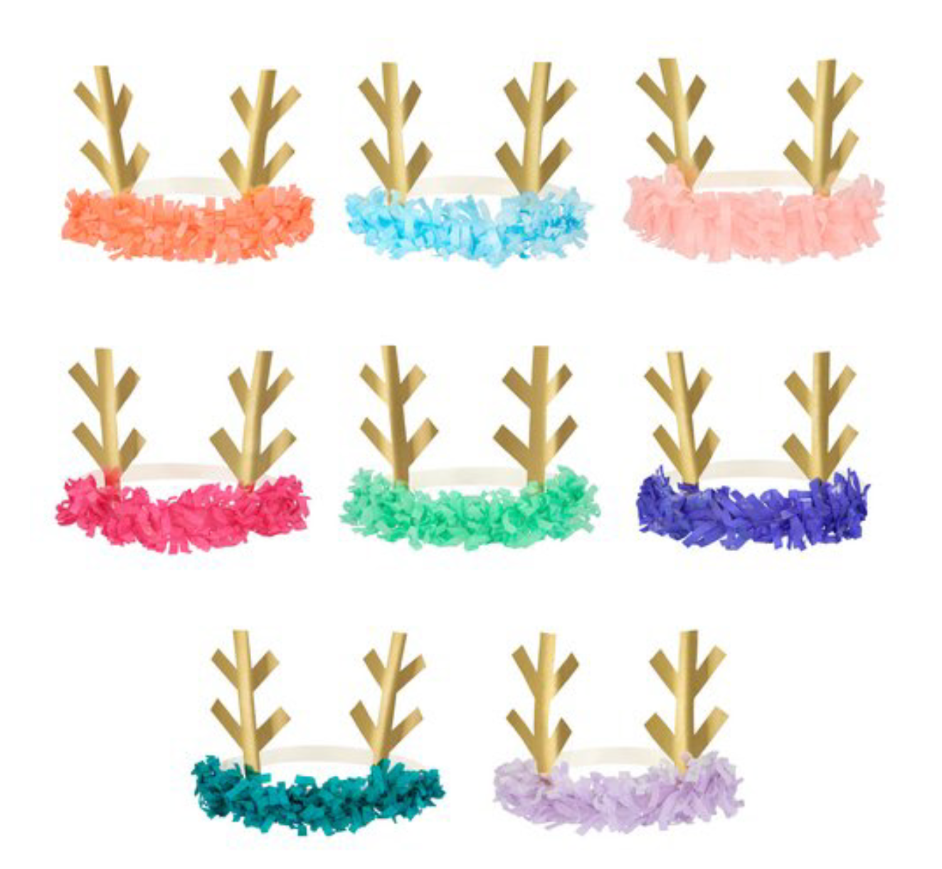 Reindeer Fringe Antler Headbands