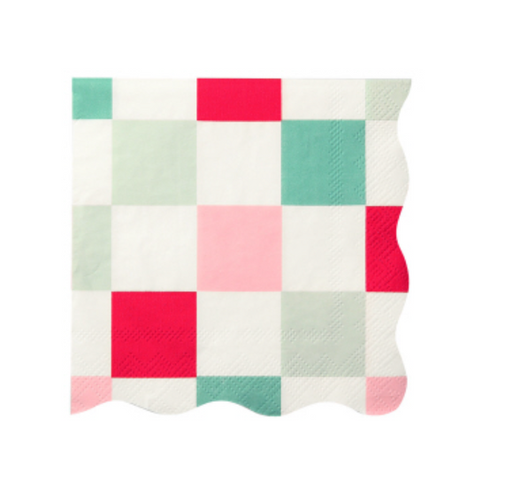 Multi Check Beverage Napkins