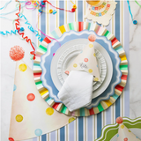 Blue Striped Table Runner