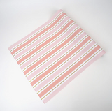 Pink Striped Paper Table Runner