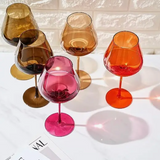 Colored Crystal Wine Glass