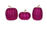 Pink Glitter Pumpkin