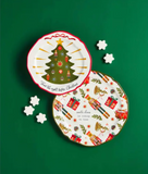 Christmas Pattern Platter Set