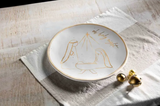 Gold Nativity Platter