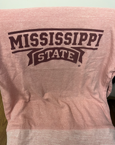 Mississippi State Logo Sweatshirt - Pink