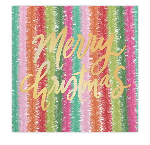 Christmas Garland Beverage Napkins