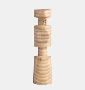 Nomad Pillar Candleholder - Natural