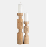 Nomad Pillar Candleholder - Natural