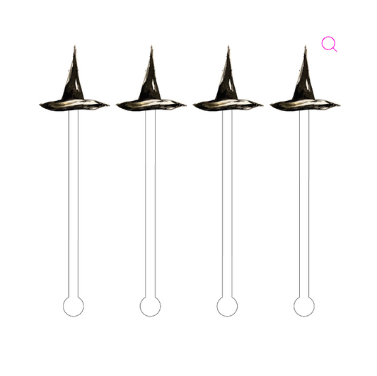 Witch Hat Acrylic Stir Sticks