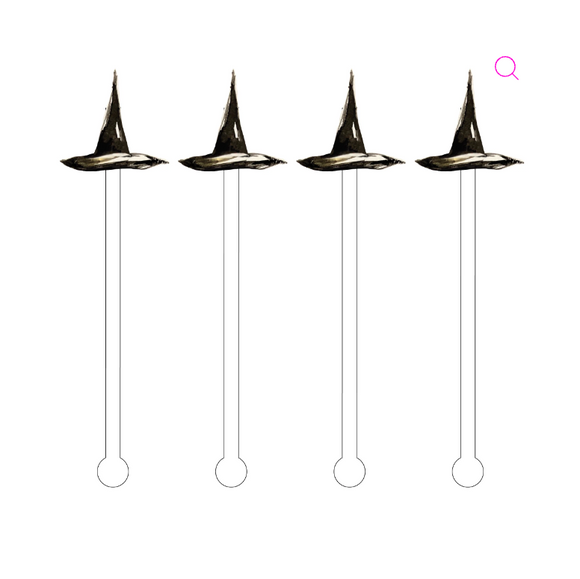 Witch Hat Acrylic Stir Sticks