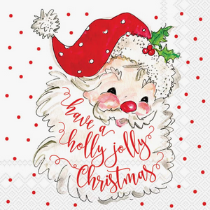 Holly Jolly Christmas Beverage Napkins