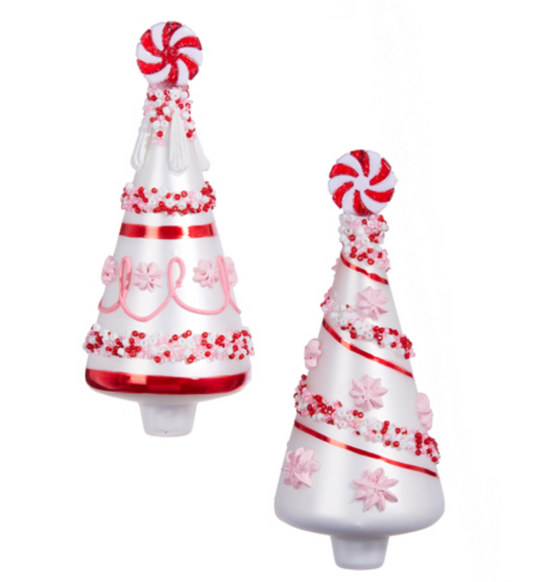 Beaded Peppermint Tree Ornament