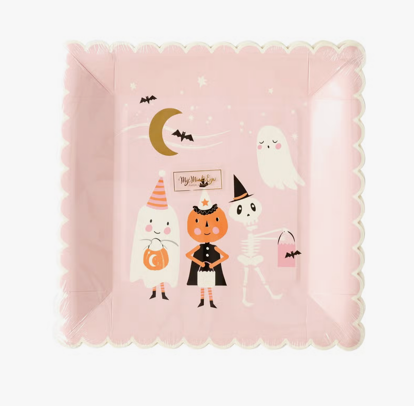 Ghoul Gang Scene Scalloped Plates