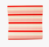 Red Pink Striped Table Runner