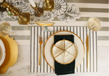 Silver Classic Stripe Table Runner