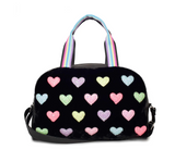 Plush Heart Patched Medium Duffle Bag