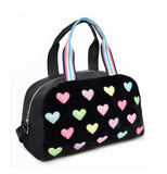 Plush Heart Patched Medium Duffle Bag