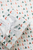 Fa La La Lettered Wrapping Paper Roll