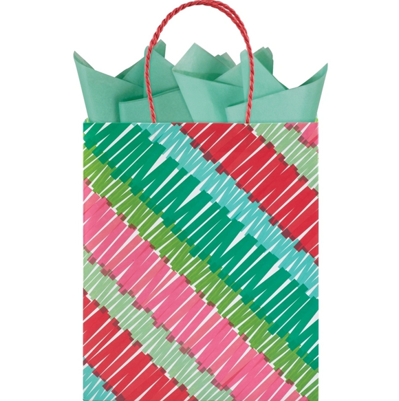 Holiday Fringe Large Gift Bag