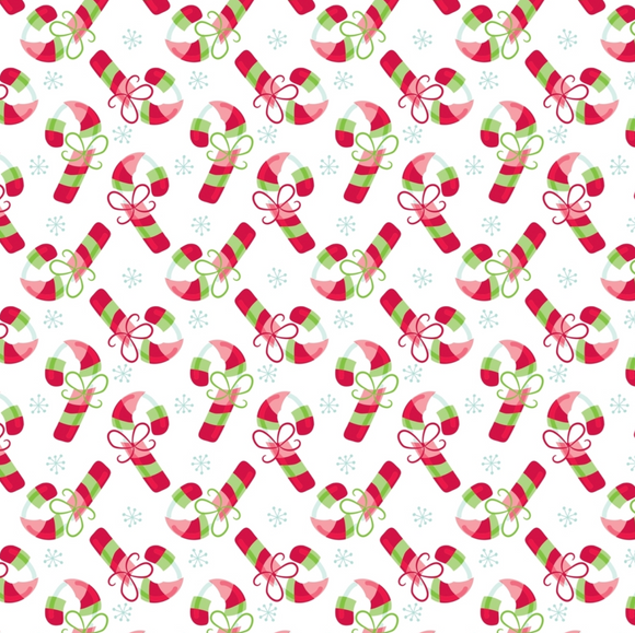 Candy Cane Christmas Printed Tissue Paper