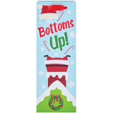 Bottoms Up Santa Wine Bottle Bag