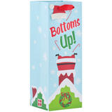 Bottoms Up Santa Wine Bottle Bag