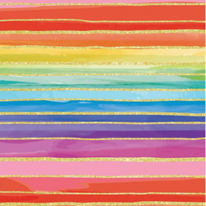 Lucky Colorful Stripe Wrapping Paper