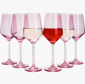 Light Pink Wine Glass