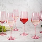 Light Pink Wine Glass