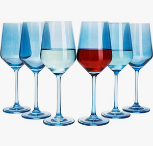 Light Blue Wine Glass