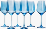 Light Blue Wine Glass