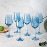 Light Blue Wine Glass