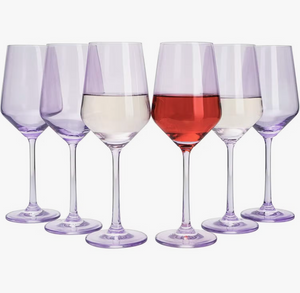 Light Purple Wine Glass