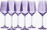 Light Purple Wine Glass