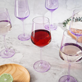 Light Purple Wine Glass