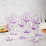 Light Purple Wine Glass