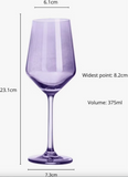 Light Purple Wine Glass