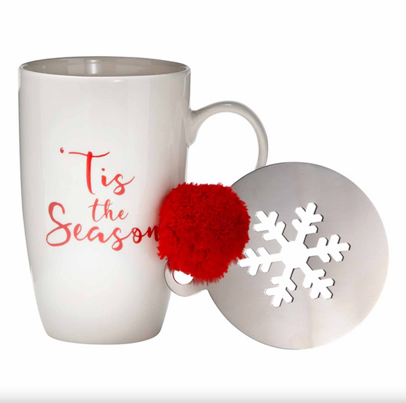 Tis The Season Mug & Stencil Set