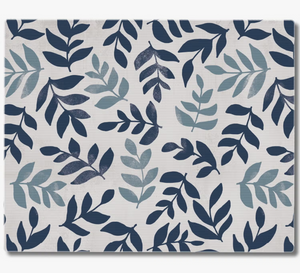 Meadow Blue Leaf Floral Counter Saver