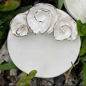 Large Ring Dish with Flowers