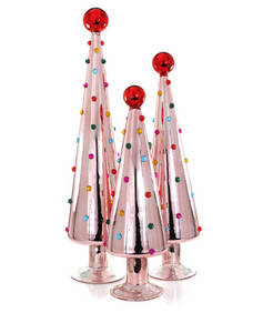 Decorated Dotted Trees - Pink