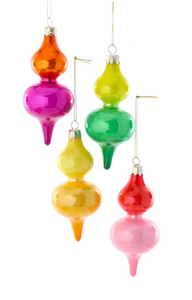 Color Block Spindle Ornament