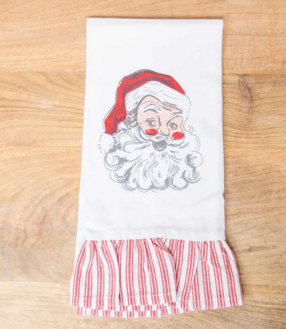 Santa Ruffle Hand Towel