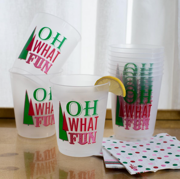 Oh What Fun Shatterproof Cups