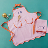 Joy Scalloped Tea Towel