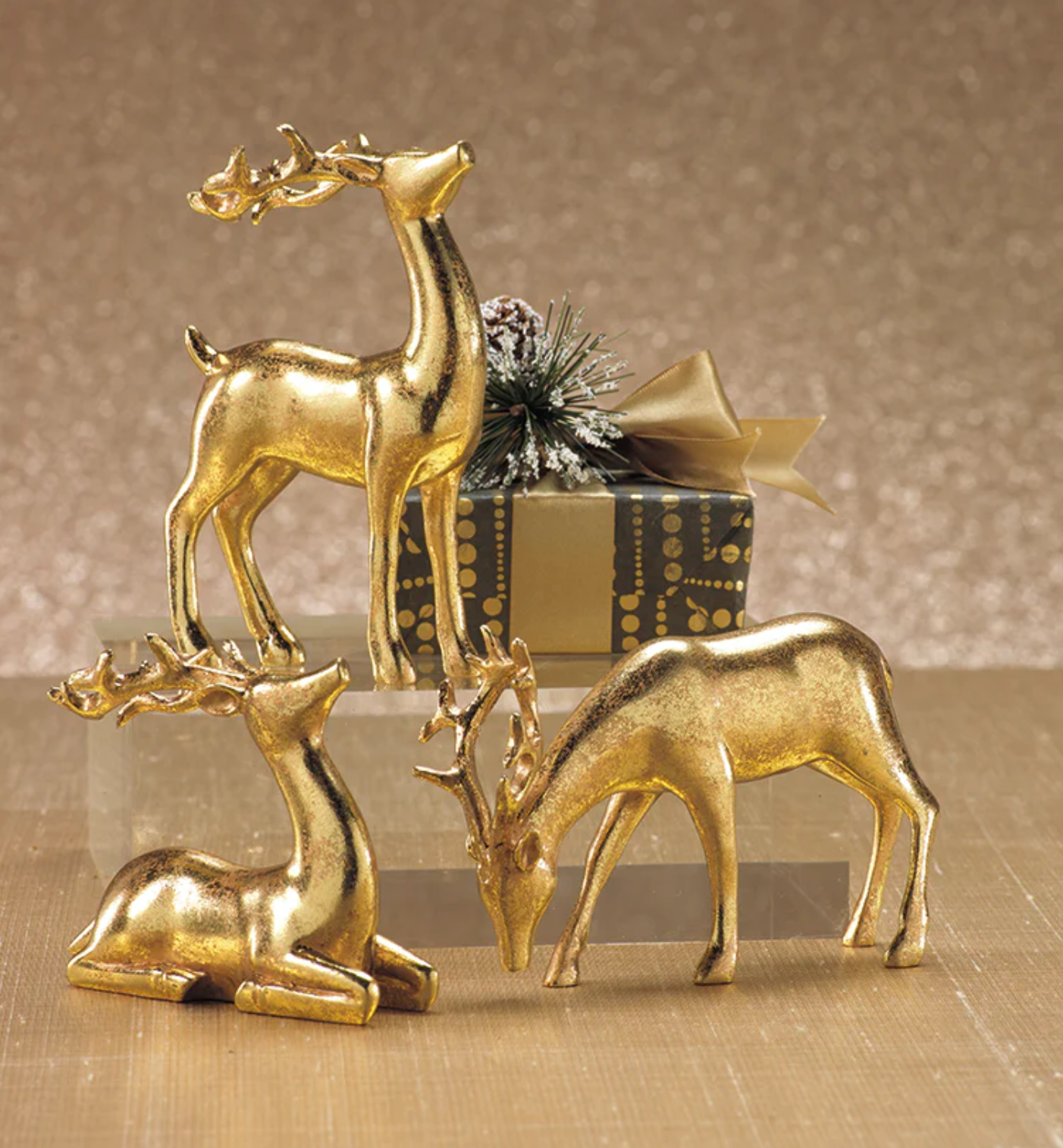 Decorative Gold Reindeer